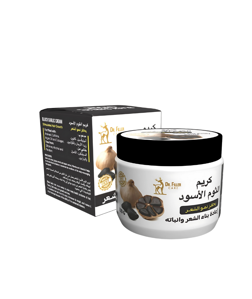 _صور منتجات موسكي مصر - 2025-08-20T000022.292 كريم الثوم الاسود لوقف تساقط الشعر وتحفيز نموه وتكثيفه وملء الفراغات والثعلبه خالى من الصوديوم والسلفات 300جرام من دكتور فيلر - الصورة 1