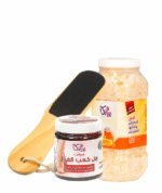 مجموعة العناية بالقدمين (كريم كعب الغزال – أملاح الباديكير – مبرد القدم)لتنظيف البشره والقدمين من السموم وازاله الجلد الميت وعلاج خشونه القدم وتخفيف وجع العضلات و للاسترخاء