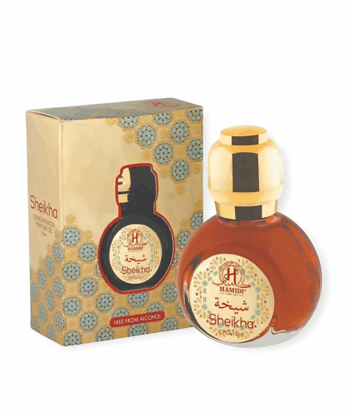 عطر مركز شيخه للنساء ثبات وفوحان ورائحه مميزه تدوم طويلا ب15 مل من شركه حامدى للعطور الاماراتيه