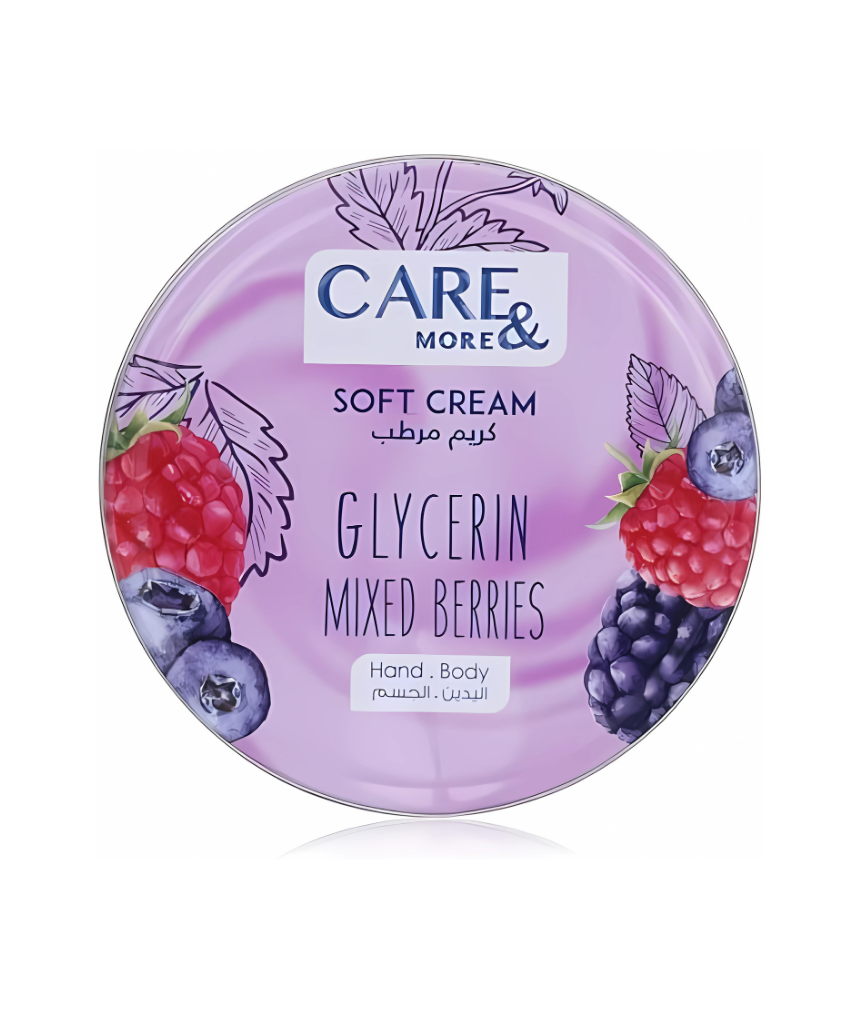 _صور منتجات موسكي مصر - 2025-09-05T181336.072 كريم سوفت بالجيلسرين لترطيب وتنعيم ونضاره الوجه والجسم واليدين برائحه وانتعاش الفواكه الاستوائيه مناسب لجميع انواع البشره 125 مل من كير اند مور - الصورة 1