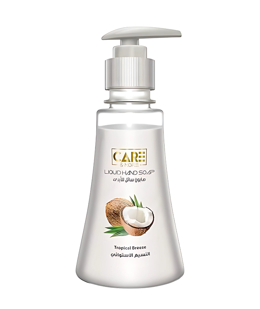 _صور منتجات موسكي مصر - 2025-09-05T192658.890 صابون سائل لليدين برائحة جوز الهند والنسيم الاستوائي يمنحك يدين نظيفة و رائحة منعشة و ترطيب ونعومة طبيعية 350مل من كير اند مور - الصورة 1