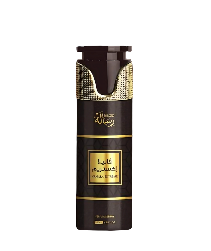 _صور منتجات موسكي مصر - 2025-09-05T223212.520 اسبراي معطر الجسم الامارتى الرجالى المميز برائحه فانيليا اكستريم تركيز عالي وإحساس مختلف و ثبات يدوم طويلا 200 مل من رساله الاماراتي للعطور - الصورة 1