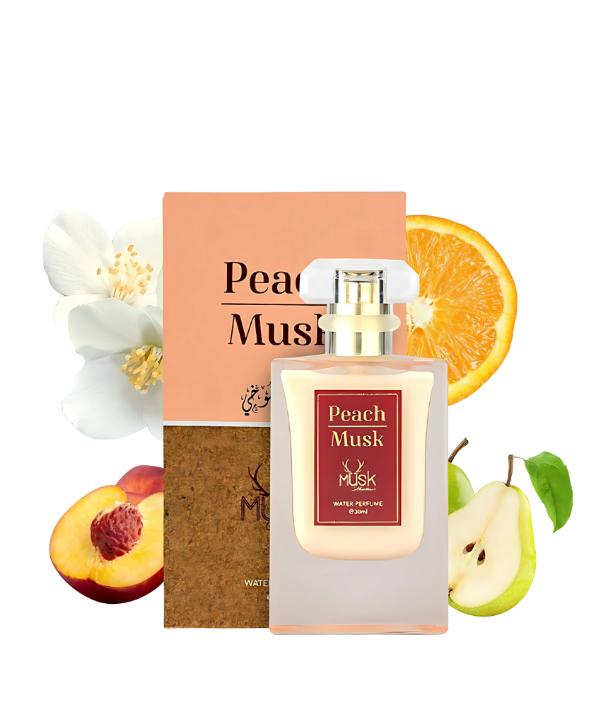 _صور منتجات موسكي مصر - 2025-09-05T230151.125 برفان عطر المسك الخوخ للنساء MUSK PEACH ثبات وفوحان ورائحه مميزه تدوم طويلا بدون كحول 30 مل من حامدى للعطور الاماراتيه - الصورة 1