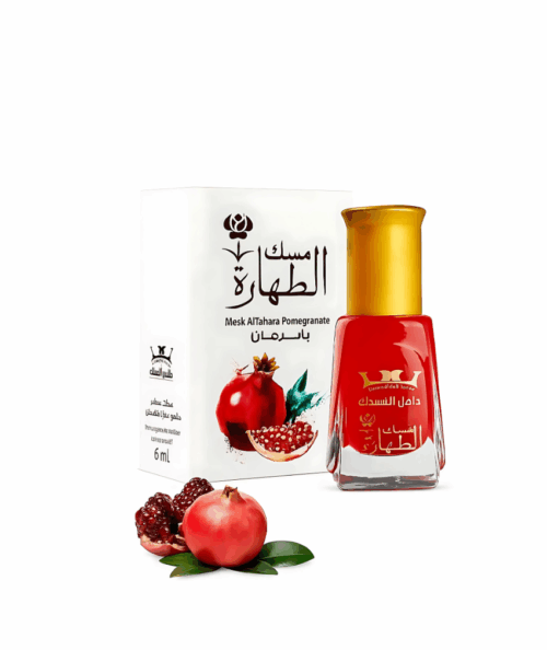 مسك الطهاره المركز الاصلي برائحه الرمان لتعطير الجسم والأماكن الحساسه والاستمتاع ببشره ناعمه ولا يترك اثر ع الملابس خالى من الكحول من حامل المسك