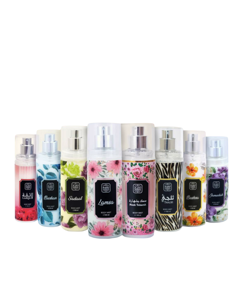 _صور منتجات موسكي مصر - 2025-09-06T213743.061 عرض 8 قطع بدى سبلاش روائح مختلفه معطر للجسم و الشعر بدون كحول روائح ثابته ومميزه تدوم طويلا 100 مل من نسيم للعطور الاماراتيه - الصورة 1