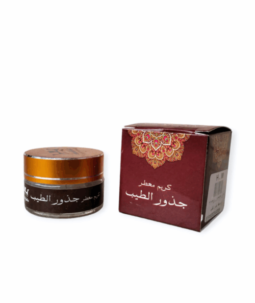 كريم معطر للجسم ومزيل عرق جذور الطيب الاصلي خالى من الكحول مناسب للجنسين ثبات وفوحان ورائحه مميزه 20 جرام من حامل المسك