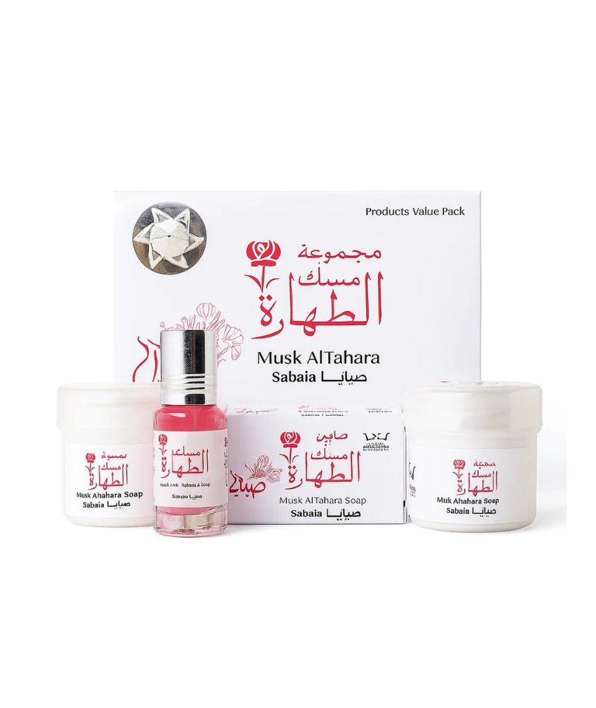 _صور منتجات موسكي مصر - 2025-09-07T215544.970 مجموعه 4 قطع مسك الطهاره بعطر صبايا الاصلي لتعطير وتنعيم الجسم والمناطق الحساسه من حامل المسك - الصورة 1