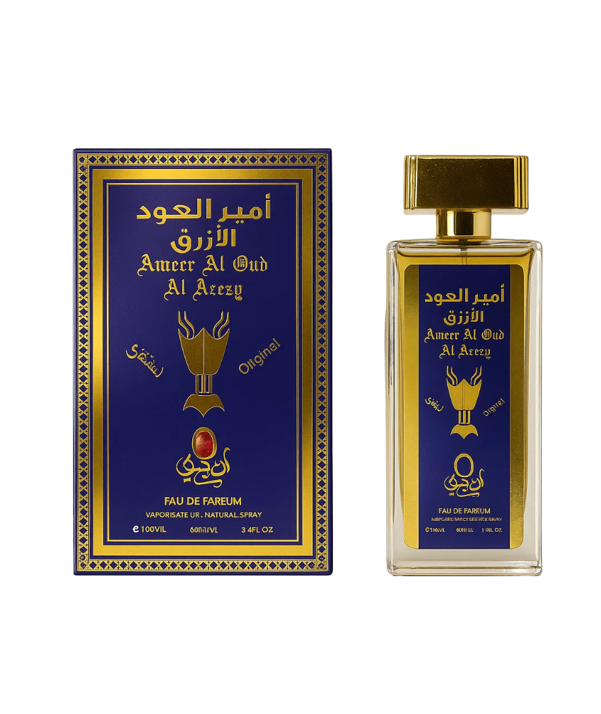 صور منتجات موسكي مصر _20250913_224511_٠٠٠٠ برفان امير العود الازرق عطور ذات ثبات وفواحان وتعتيق لفتره طويله ممزوجه بروايح العود 100 مل من شركه العقيق الاماراتى - الصورة 1