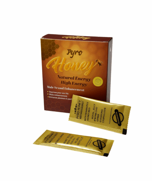 علبه 10 كيس عسل طاقه رجالي لتقويه الانتصاب وتضخيم الحجم وزياده الرغبه والحيوانات المنويه للرجال وزياده الخصوبه وتحسين القدره الجنسيه ومنشط للذاكره من بيرو هونى pyrohoney