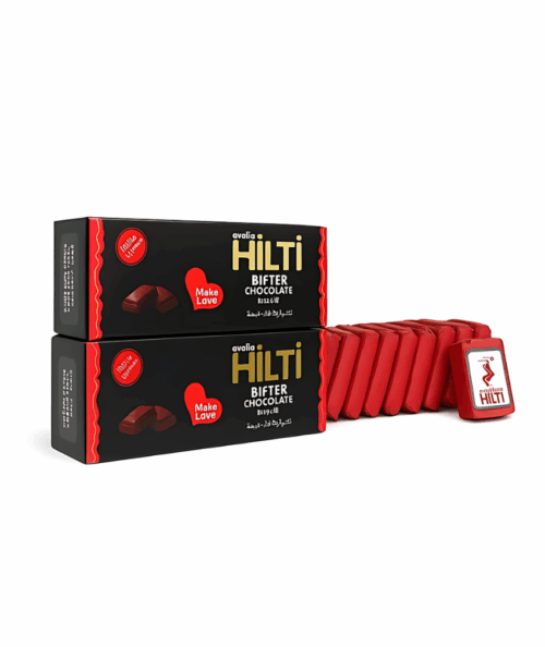 علبه 10 قطعه شيكولاته Hilti هيلتي طاقه و مقوى جنسي رجالي بخلاصه اعشاب مشكله لزياده الانتصاب وتأخير القذف وتحفيز الرغبه عند الرجال من hilti