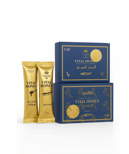 علبه 10 كيس العسل الحيوي بالكافيار الماليزي اصلي Vital Honey VIP أفضل عسل مقوي للرجال لتحسين القدره الجنسيه وزياده الرغبه وتقويه الصلابه عند الرجال