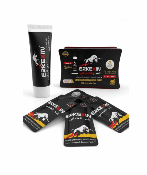علبه 10 كيس عسل طاقه السر العثمانى التركي بخلاصه الكافيار وعشبه الابيميديوم   الفعال 100 %  مع هديه  كريم  مدعم بزيت العلق لتاخير سرعه القذف وتقويه الانتصاب وزياده الرغبه عند الرجال وتحسين القدره بخلاصه اعشاب طبيعي Erkexin
