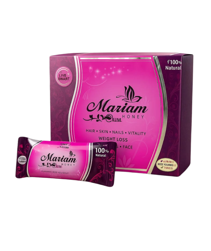 _صور منتجات موسكي مصر - 2025-10-03T233900.879 علبه 15 كيس عسل مريم للسيدات محفز نسائي لزياده الرغبه الحميمه وعلاج البرود الجنسي ويعالج النحافه والانيميا وفقر الدم والشيخوخة والزغلله والدوران يزود الجسم بالنشاط والحيوية من يوني سمارت - الصورة 1