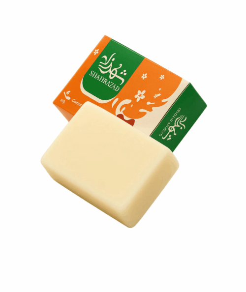 صابونه حليب الإبل الطبيعي لترطيب عميق للبشره ونضارتها ١٠٠ جرام من شهر زاد