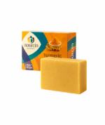 صابونه اعشاب الكركم الطبيعي لتنقيه وصفاء وتفتيح وتقشير البشره والقضاء ع حب الشباب من نور 100جرام