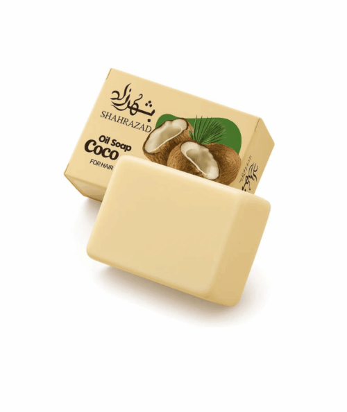 صابونه بخلاصه زيت جوز الهند الطبيعي للعنايه بالبشره ١٠٠ جرام من شهر زاد
