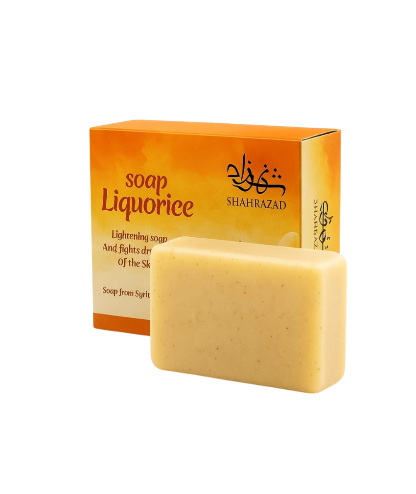 _صور منتجات موسكي مصر - 2025-10-04T023602.221 صابونه العرقسوس الطبيعي لتنظيف مسام البشرة وتفتيح وترطيب الاماكن والبقع الداكنه 100جرام من شهر زاد - الصورة 1