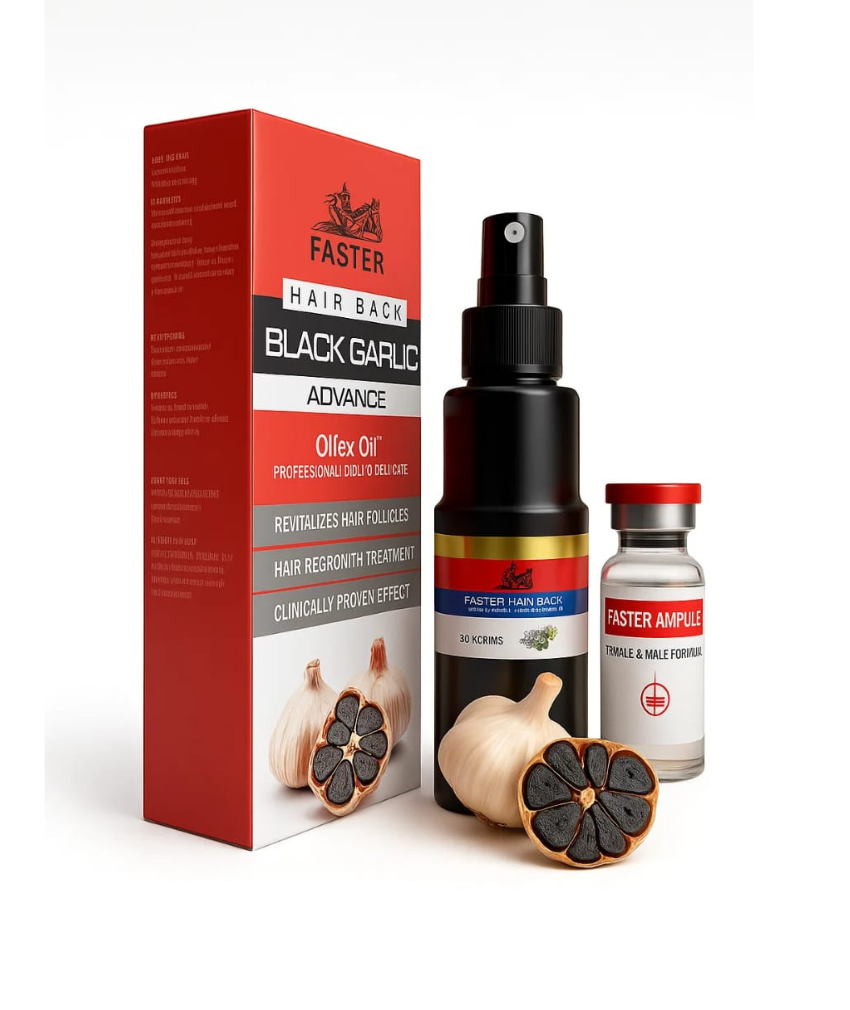 _صور منتجات موسكي مصر - 2025-10-04T191209.203 سيرم فاستر الاحمر بالتوم الاسود ادفانسي لنمو وانبات وتكثيف ومنع تساقط وملء فراغات الشعر وعلاج الصلع الوراثي والثعلبه بخلاصه زيت الثوم والفيتامينات 100 ملfaster hair back red advance oilex oil - الصورة 1