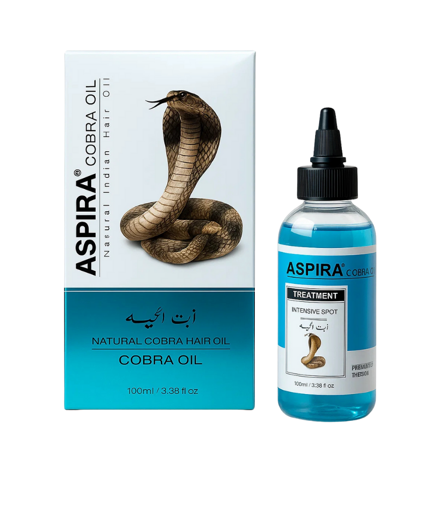 _صور منتجات موسكي مصر - 2025-10-04T193638.808 زيت الحيه الهندى ASPIRA للشعر لعلاج الشعر التالف ويفرد الشعر ويطوله ويمنحه نعومه ولمعانا 120 مل من اوليكس اويل oilex oil faster - الصورة 1