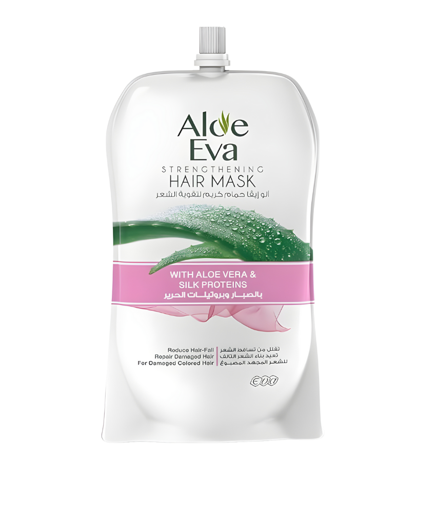 _صور منتجات موسكي مصر - 2025-10-04T224932.616 حمام كريم Aloe Eva الو ايفا بالصبار وبروتينات الحرير منع تساقط ويعيد بناء الشعر التالف والمجهد المصبوغ ويعالج التقصف ويمنحه حيويه وتغذيته ولمعان من الجذور حتى الأطراف 250 جم - Image 1