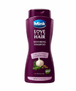 شامبو بالثوم والروز ماري وزيت الخروع يجعل الشعر ناعمًا وسهل التصفيف ويقلل الهيشان والتقصف مينك 700 مل