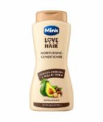 بلسم بالأفوكادو والجوجوبا وزبدة الشيا  يعالج الهيشان والتقصف ويمنح الشعر لمعانًا طبيعيًا. مينك 700مل