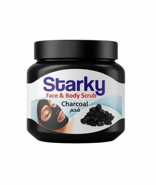 كريم صنفره للوجه والجسم بالفحم النباتى ينظف البشره بعمق ويزيل الاوساخ والاتربه والهالات السوداء ويجعلها مشرقه ونضاره ومنتعشه وينشط الجلد ويزيل القشور الباهته عن الجلد من ستاركى 300 جرام