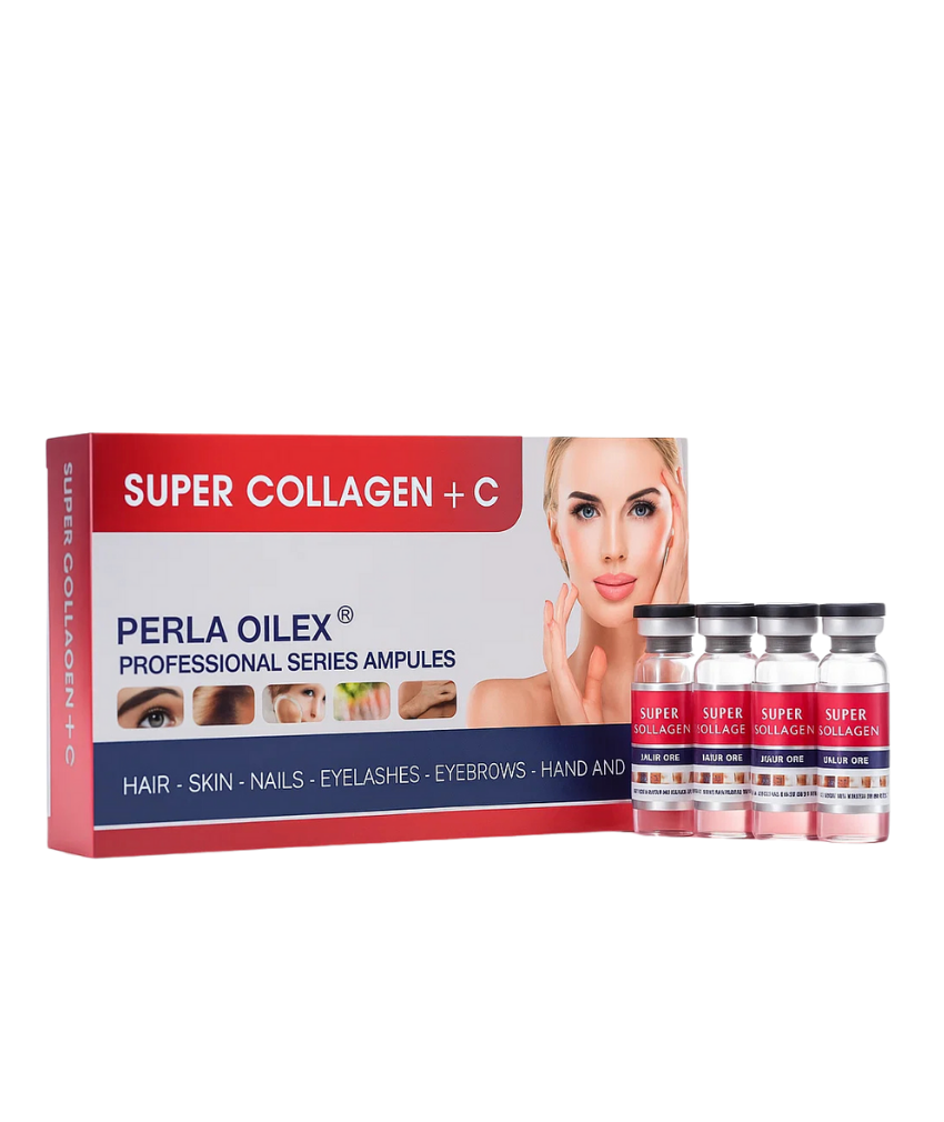 _صور منتجات موسكي مصر - 2025-10-07T125738.692 علبه 5 أمبولات الامريكيه بيرلا أوليكس سوبر كولاجين + فيتامين C للتنعيم ونضاره البشره ومنح الشعر لمعانا وحيويه وتغيه الاظافر وتكثيف الرموش والحواجب وترطيب اليدين وتنعيم الكعب وعلاج التشققات – PERLA OILEX SUPER COLLAGEN - الصورة 1