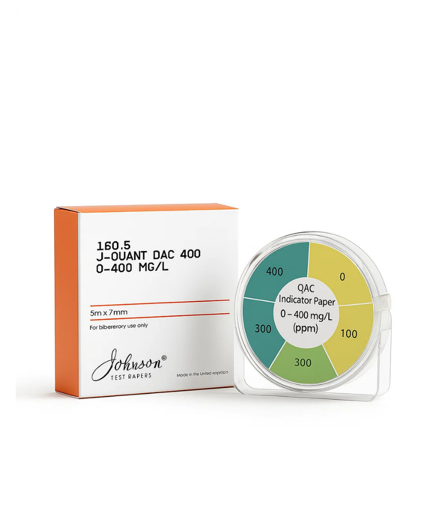 _صور منتجات موسكي مصر - 2025-10-10T224752.498 رول ورق اختبار Quat 10) Qac 400 ) لقياس مستوى مركبات الامونيوم الرباعيه Qac 400 Johnson paper test 100strips - الصورة 1