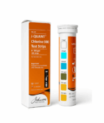 علبه 100 شريط اختبار وقياس سريع لتركيز الكلور من 0 لــ 300 ميلجرام /لتر ف السوائل والمياه والمطهرات وحمام السباحه johnson 100 test strips J-QUANT® Chlorine 300