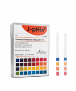 علبه 100 شريط اختبار بي اتش سريع عالى الدقه جونسون الانجليزى  لقياس درجه الحموضه والقلويه والمحايده ph Johnson universal indicator 100 strips 0 -14