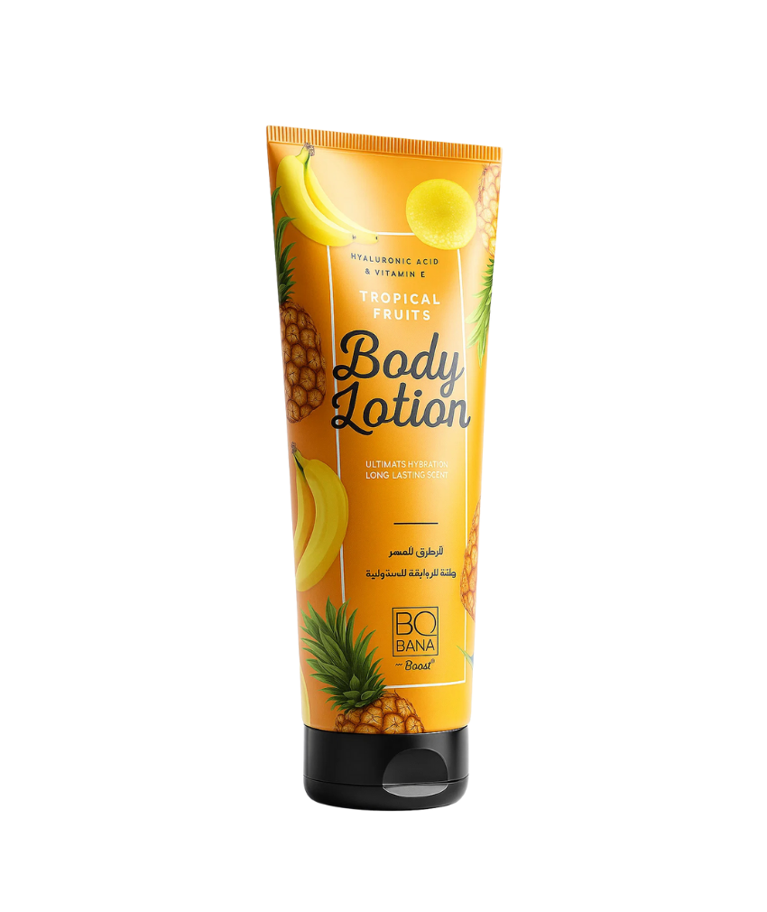 _صور منتجات موسكي مصر - 2025-10-11T212720.774 بدي لوشن لترطيب وتنعيم الجسم برائحه الفواكهه الاستوائية مناسب للبشره الجافه والعاديه 250 مل من بوبانا - الصورة 1