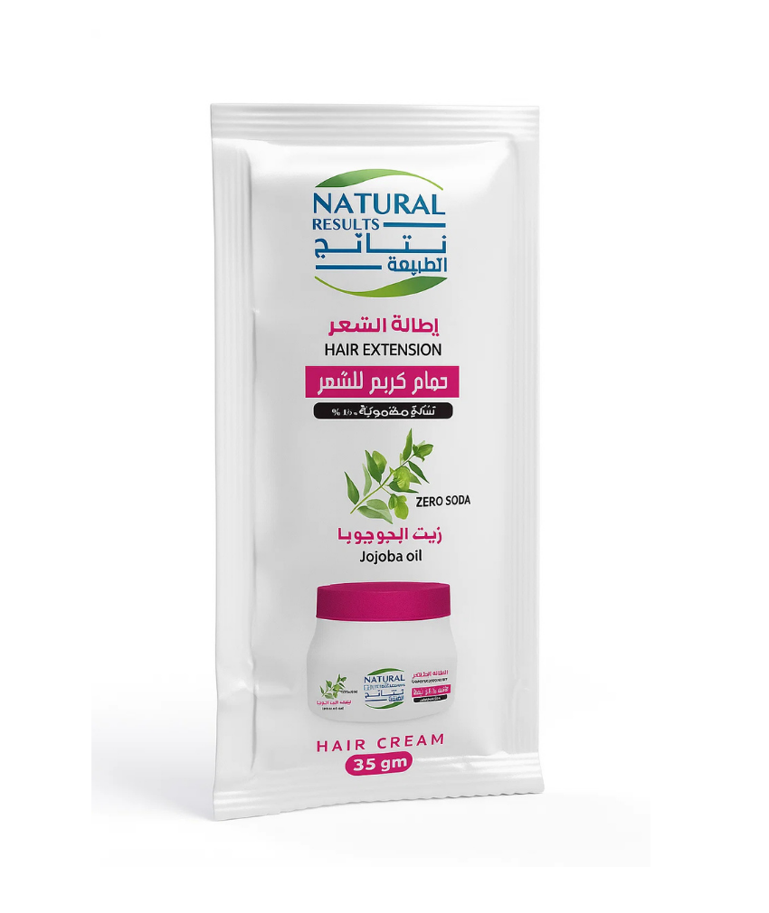 _صور منتجات موسكي مصر - 2025-10-12T000253.585 1 كيس حمام كريم بزيت الجوجوبا لتطويل وتكثيف الشعر 35 جرام من نتائج الطبيعه - الصورة 1