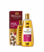 زيت شعر اعشاب الهند الخروع و7بذور طبيعيه لشعر كثيف وناعم ولامع ولتغذيه فائقه للشعر خالي من اى مواد كيميائيه 180مل من اعشاب الهند Herbsindia