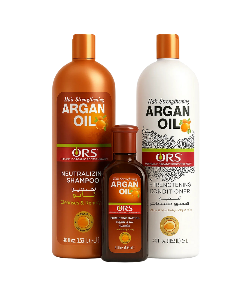 _صور منتجات موسكي مصر - 2025-10-12T215835.186 مجموعه شامبو وبلسم وزيت ارجان ors لترطيب وتنعيم ولمعان الشعر ويمنع التساقط والتقصف من ors - الصورة 1